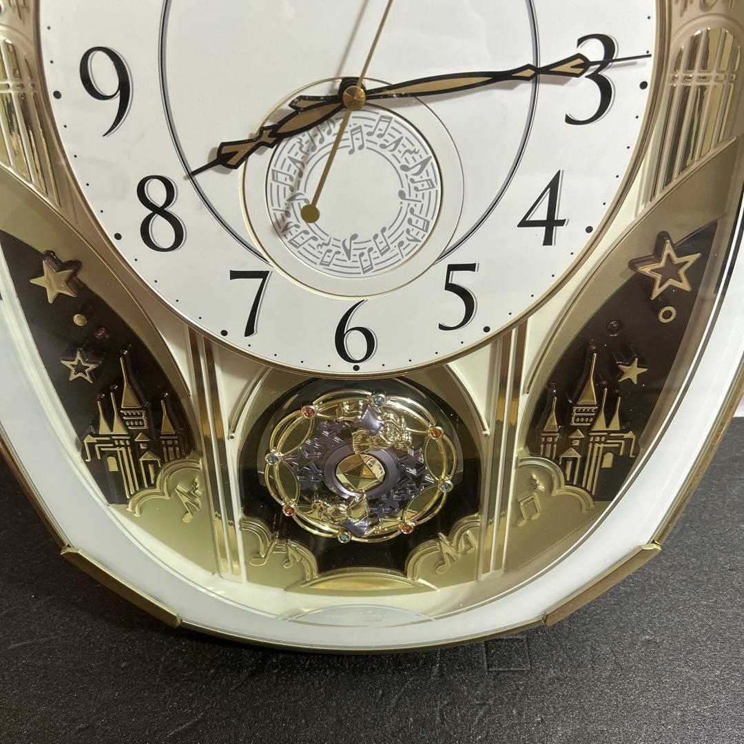 RYTHEM リズム スモールワールド 4MN513RH 壁掛け時計 オーバル型