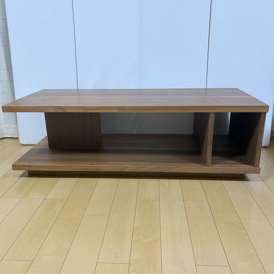 センターテーブル　テレビボード　ウォールナット　幅120 コネクト