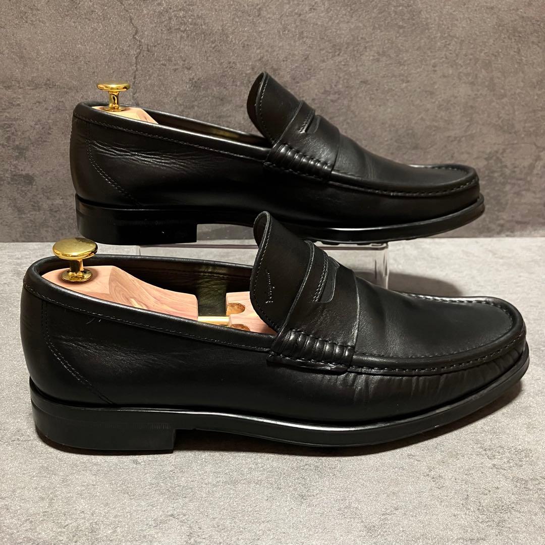 美品　フェラガモ　ローファー　スリッポン　ガンチーニ　ブラック　2198