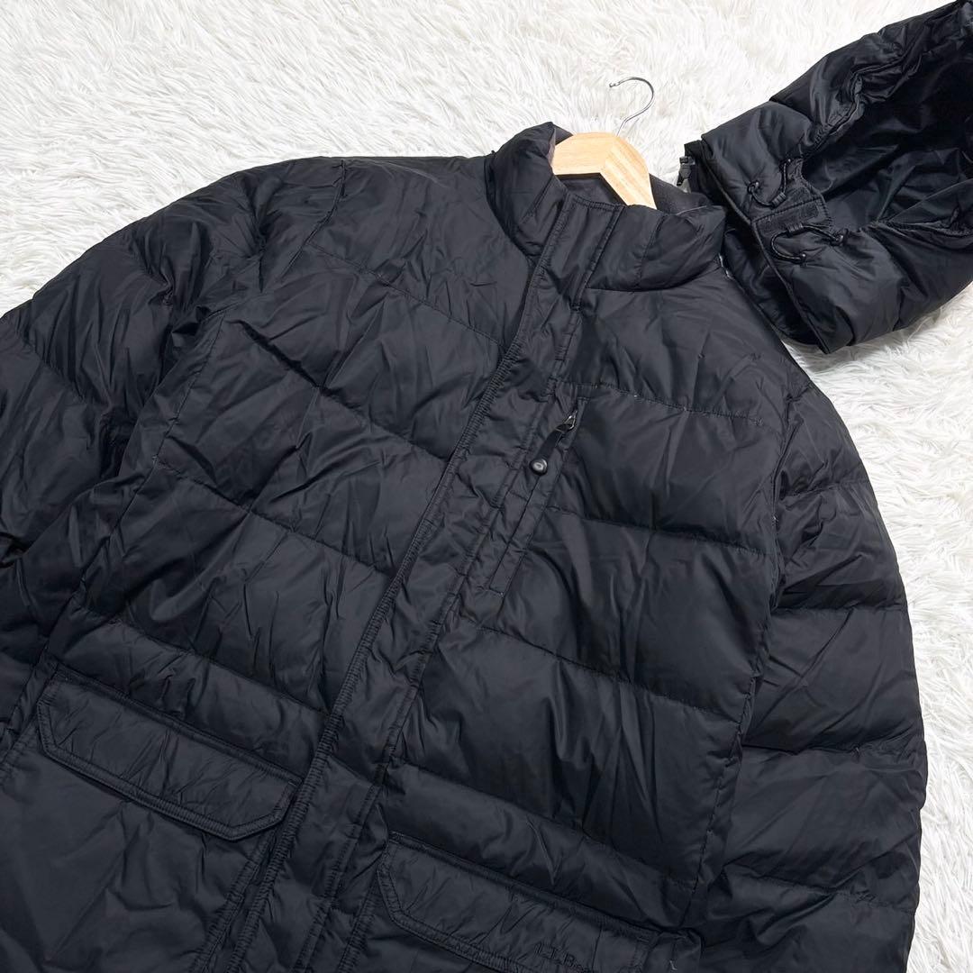 エルエルビーン LLBean ダウンジャケット XL ブラック フード
