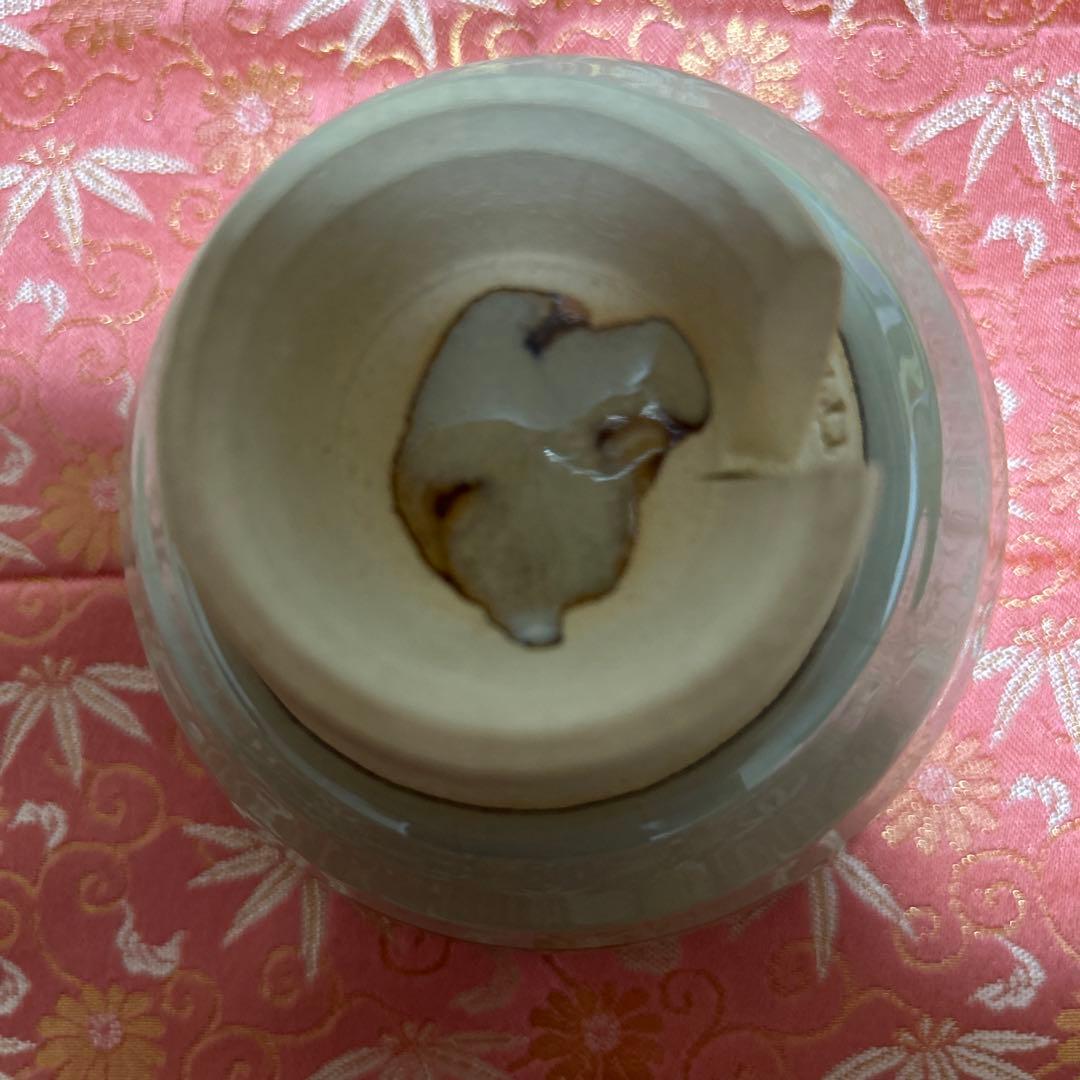 茶道具茶碗  赤膚焼  大塩昭山造  奈良絵