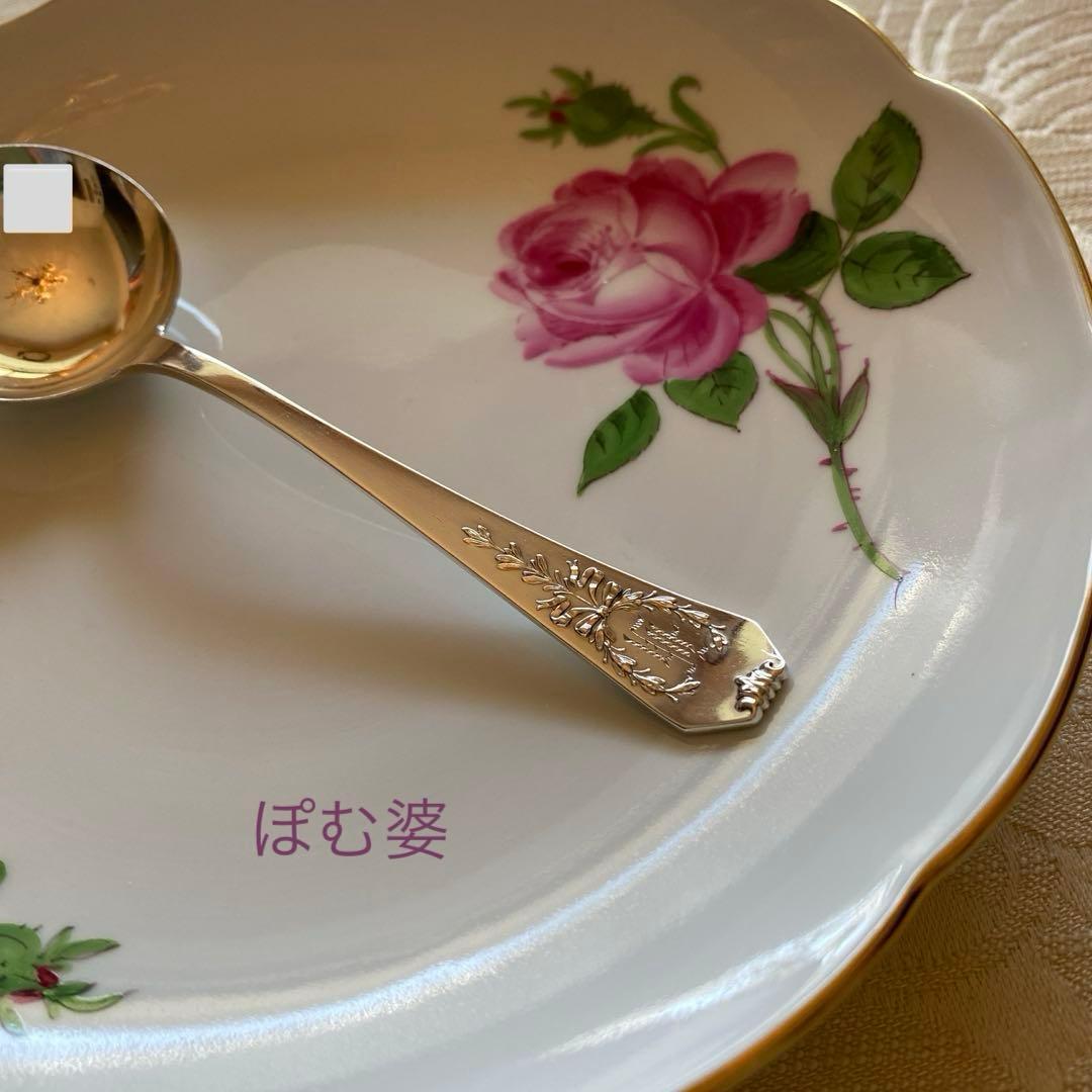 【Whiting／マダムジュメル】純銀 バターナイフ３本＋ブイヨンスプーン１本