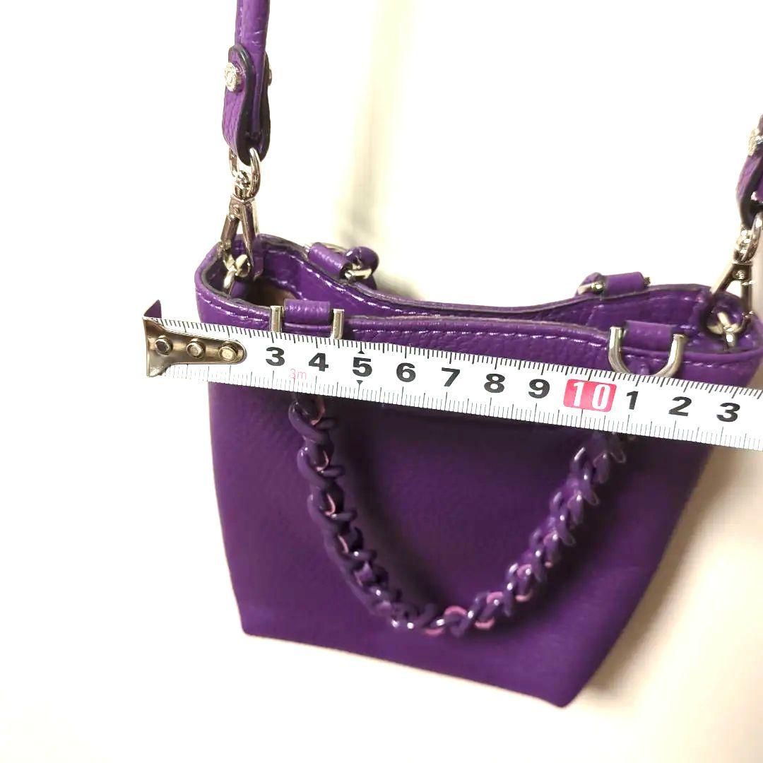 GIANNI CHIARINI パープル ショルダーバッグ（袋付き）