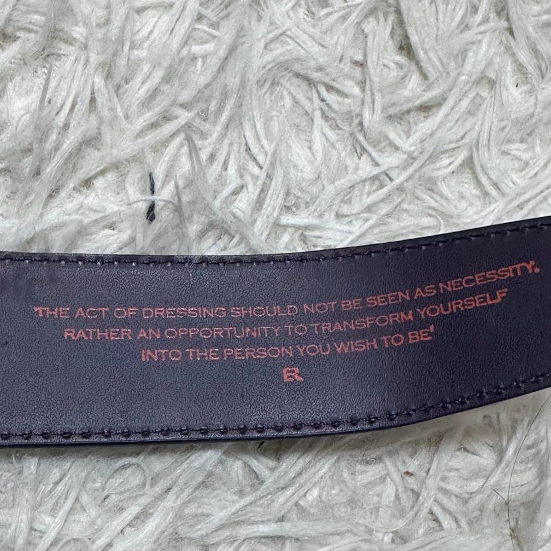 Elliot Rhodes 本革 スワロ装飾バックル ベルト