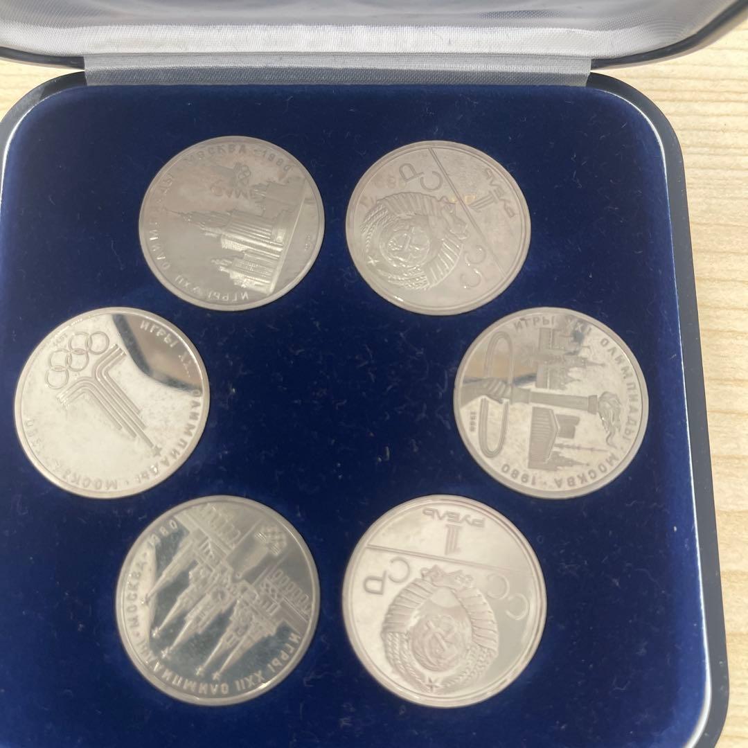 モスクワオリンピック 記念 ソ連 6枚セット　ケース付き