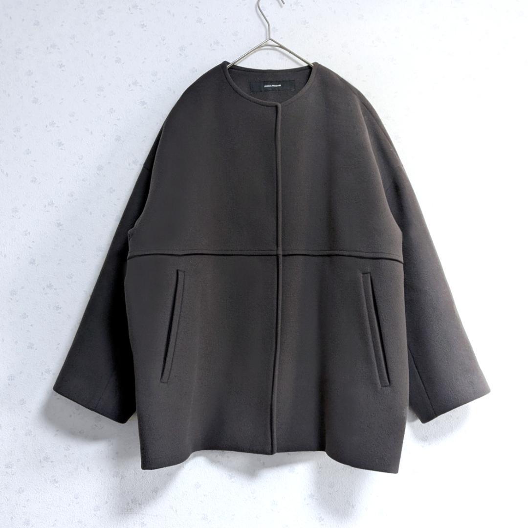 良品 ジャーナルスタンダード スーパー140ビーバーノーカラーショートコート