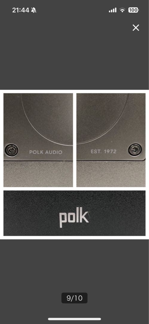 POLK AUDIO Monitor XT30 センタースピーカー 2024年製