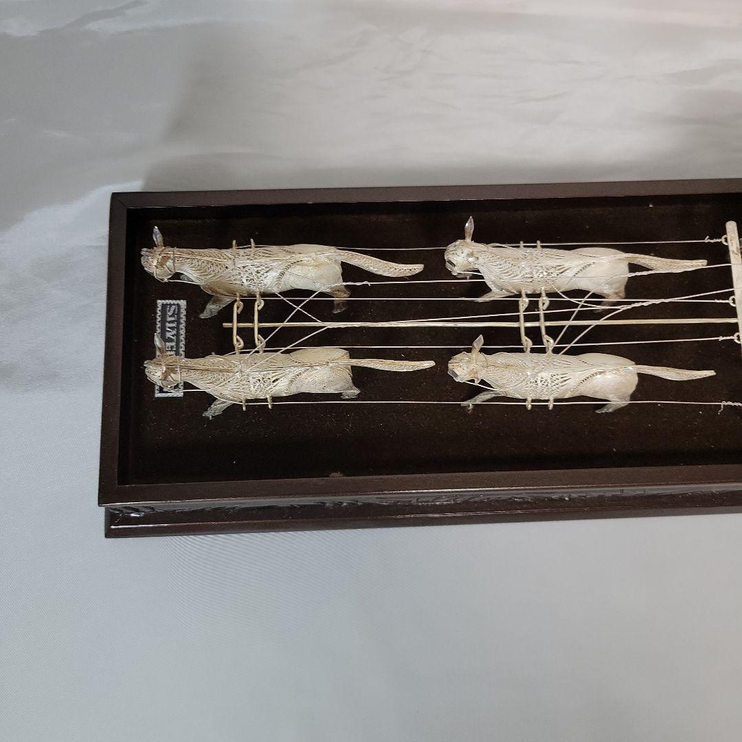 《伝統工芸品》銀線細工　馬車