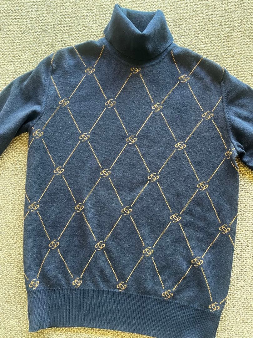 GUCCI カシミヤ100% タートルネック セーター　メンズS