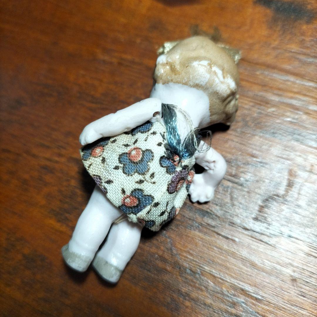 ドイツ　アンティーク　HERTWIG ミニチュアビスクドール　女の子