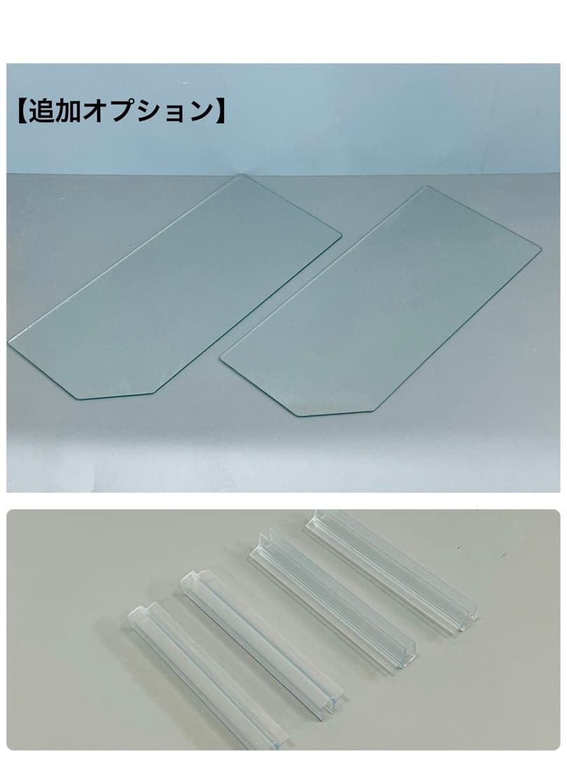 600×300×360オールガラスオーバーフロー水槽　クリア/ホワイト