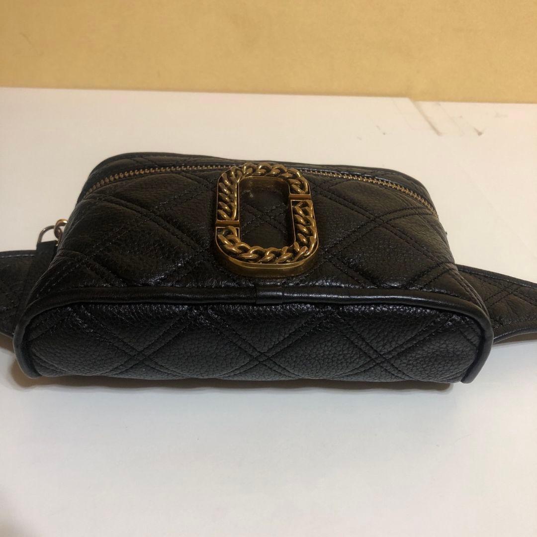 マークジェイコブス　ブラックレザー ボディバッグ・ウエストポーチ