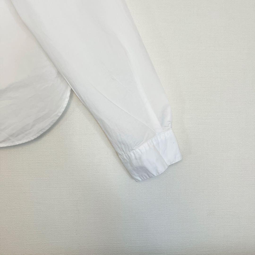 【未使用に近い★人気ボックスシルエット】マーガレットハウエルバンドカラーシャツ白