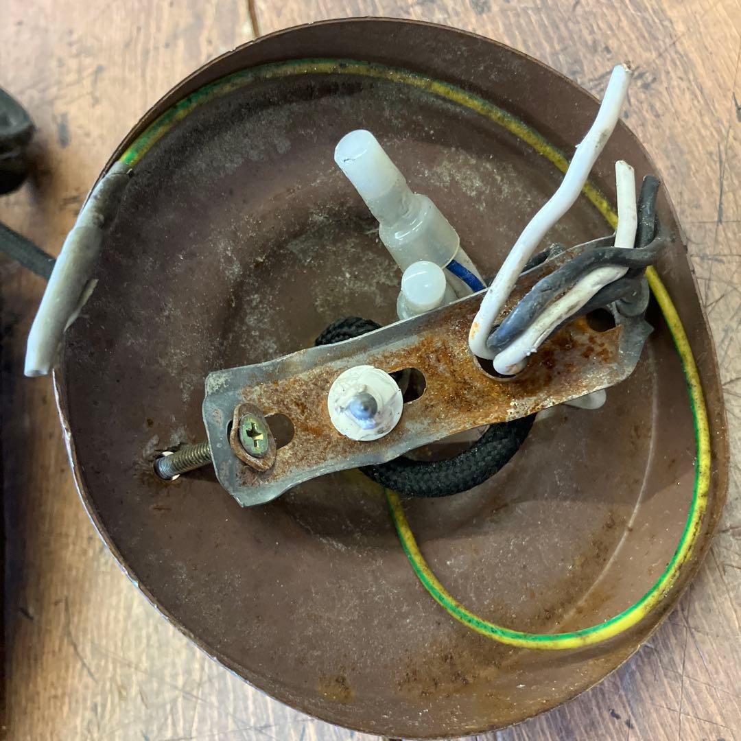 アンティーク インダストリアル 工業風ペンダントライト アイアンフレーム 古道具