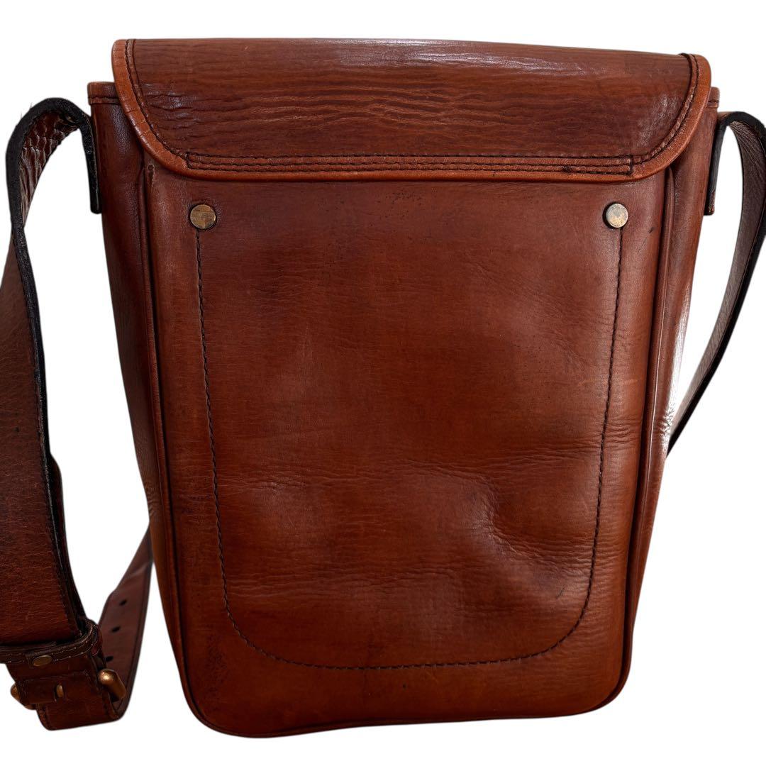 Burberry バーバリー　本革　ショルダーバッグ 茶 ヴィンテージ　レザー