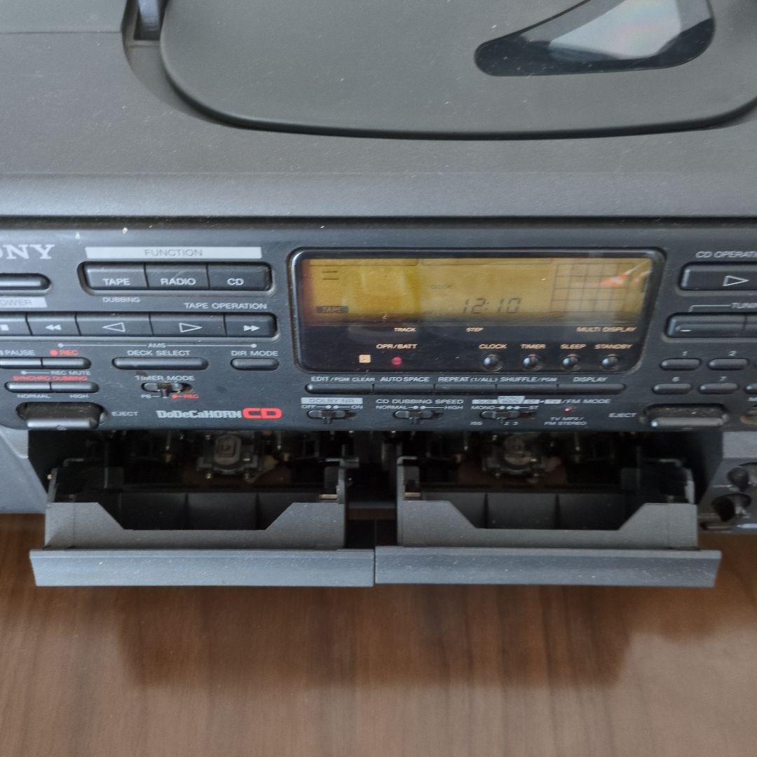 SONY CFD-500　CDプレイヤー　ラジオカセット　動作品