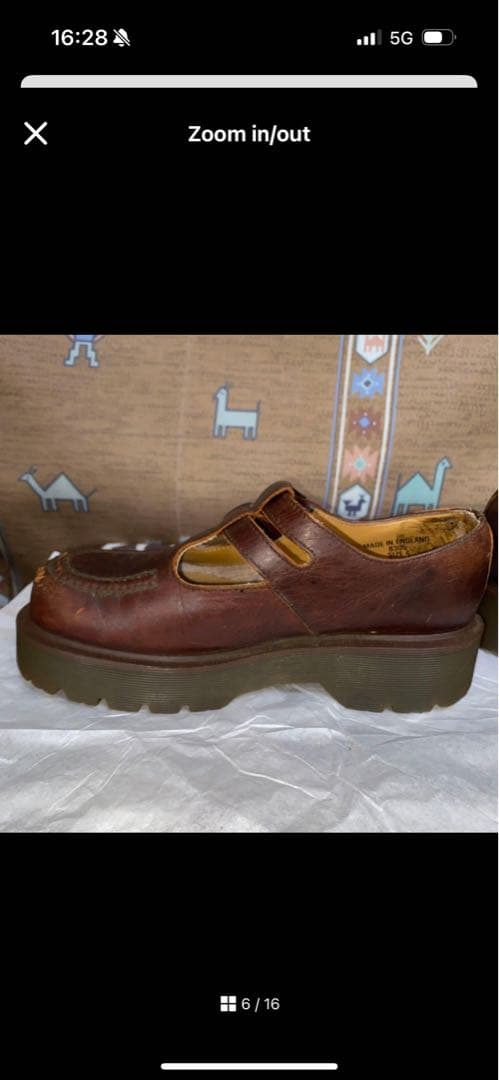 イングランド製 Dr.Martens メリージェーン UK6 25cm ブラウン