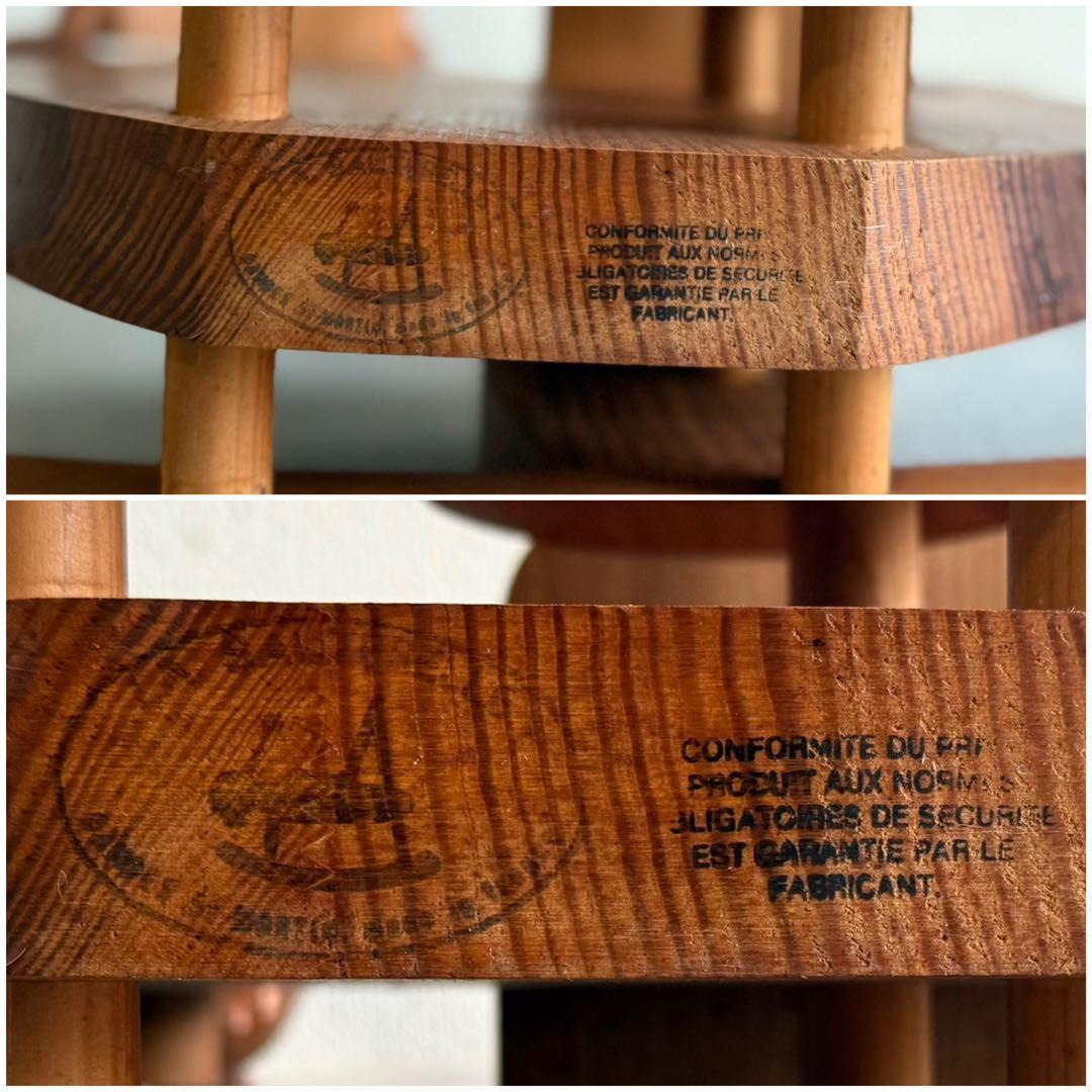 SNT1120 アンティーク カンガルー 木製 木馬 インテリア 昭和レトロ