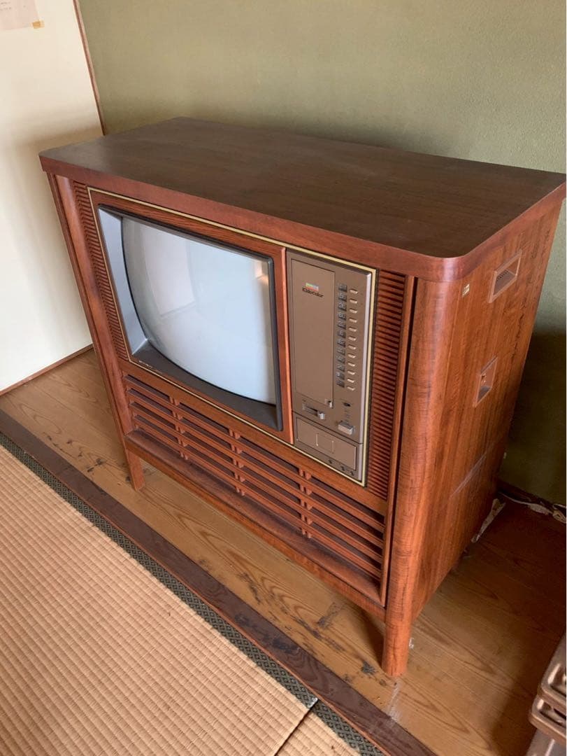 KidoColor HITACHI C20-850 木製キャビネット　レトロ