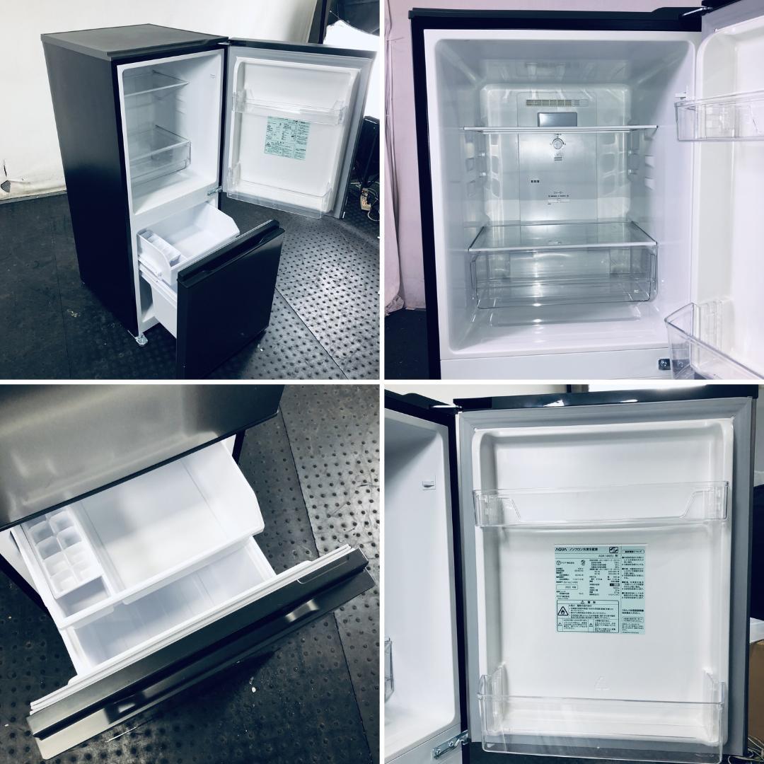 ★送料・設置無料★ 中古 2ドア冷蔵庫 アクア (No.0939)