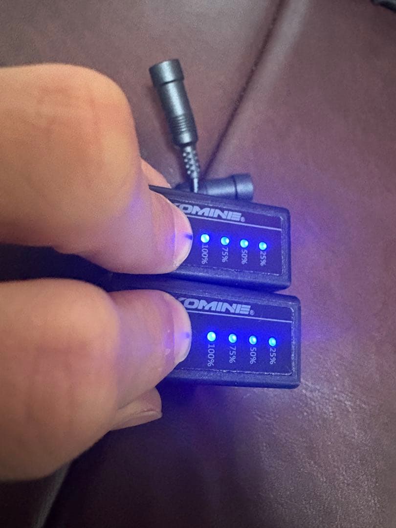 コミネ KOMINE 電熱グローブ　Mサイズ　バッテリーセット