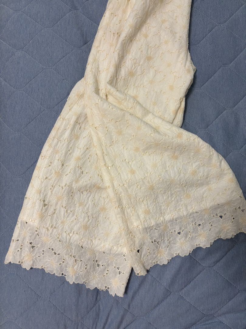 プリスティン　フラワーレース ガウチョパンツ