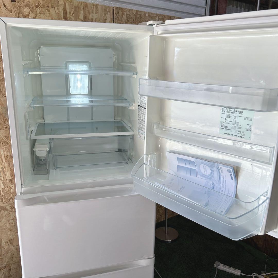 TOSHIBA GR-M33S (WT) 冷蔵庫 330L 2018年