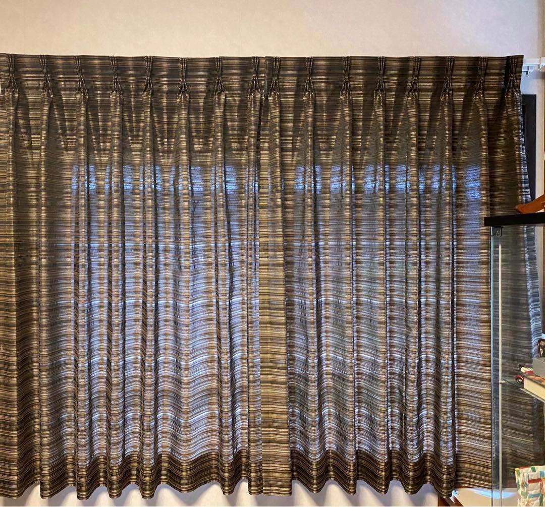 オーダーカーテン メーカー ウォッシャブル カーテンインテリア 三ツ山 2倍ヒダ