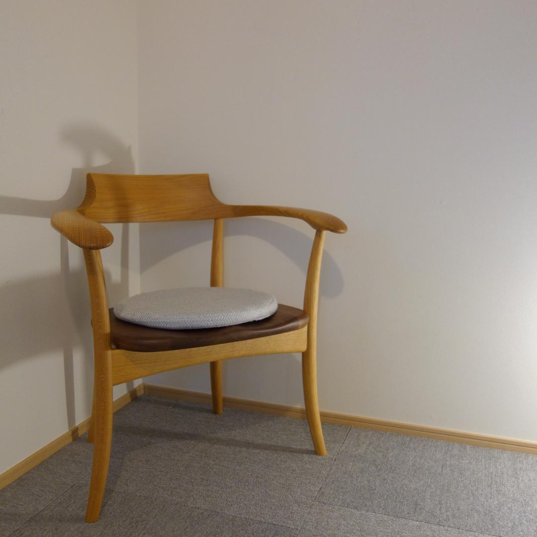 HIDAクレセントアームチェア②メーカー保証 中SG262A　OWA希少ツートン