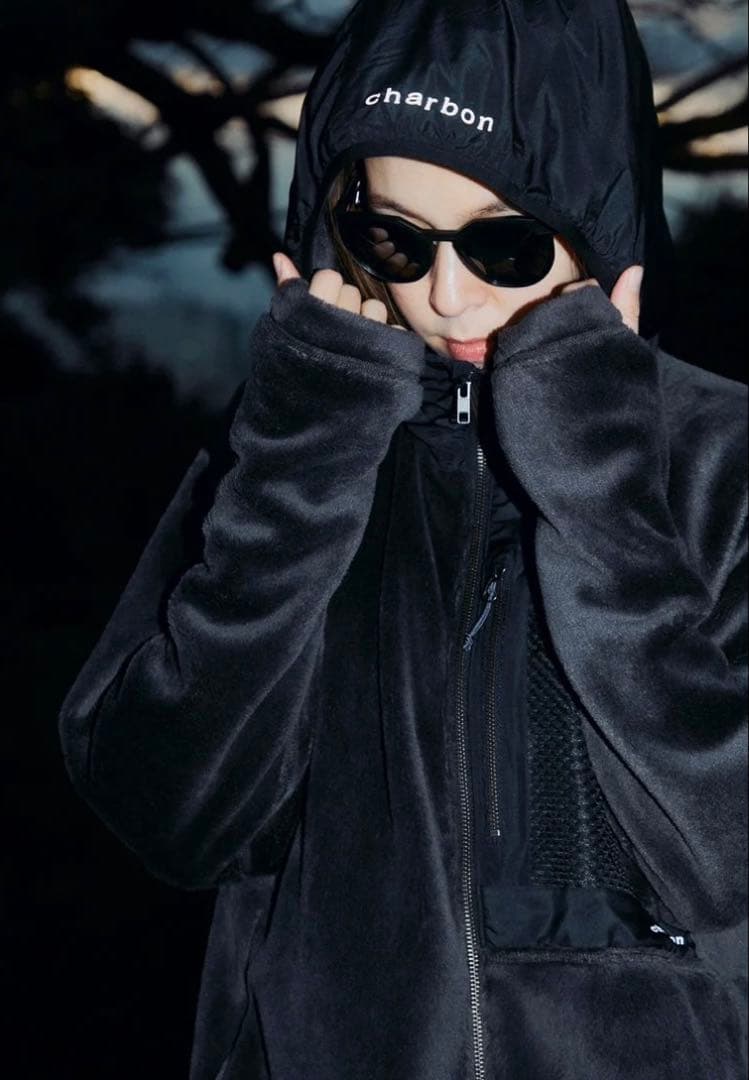 charbon シャルボン SHAGGY FLEECE ZIP PARKA