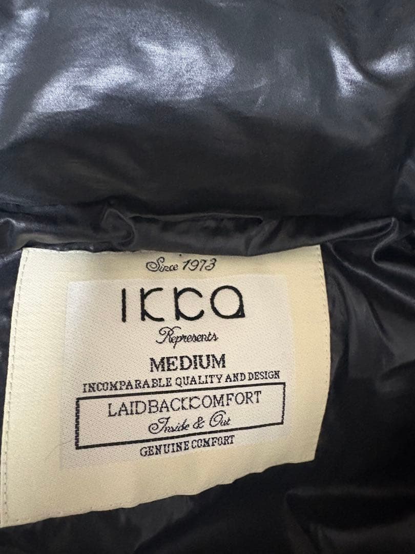 ikka イッカ ダウンジャケット M ファー 光沢 y2k お兄系 ギャル男