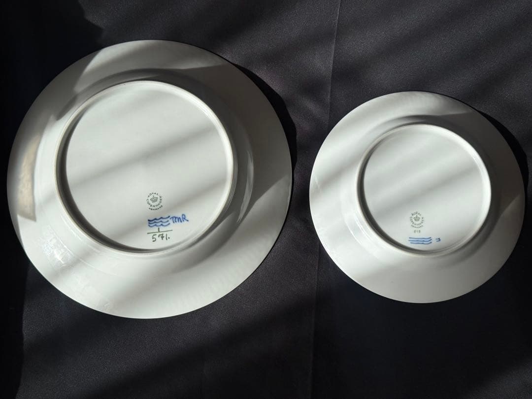 未使用　ロイヤルコペンハーゲン　ブルーフルーテッド 皿　プレート　2枚