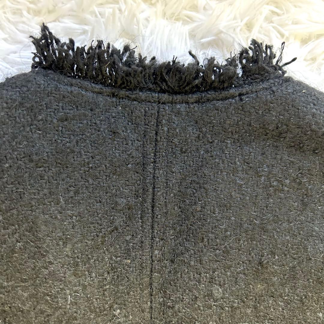 JOURNAL STANDARD ツイードジャケット　ノーカラー　金ボタン　23