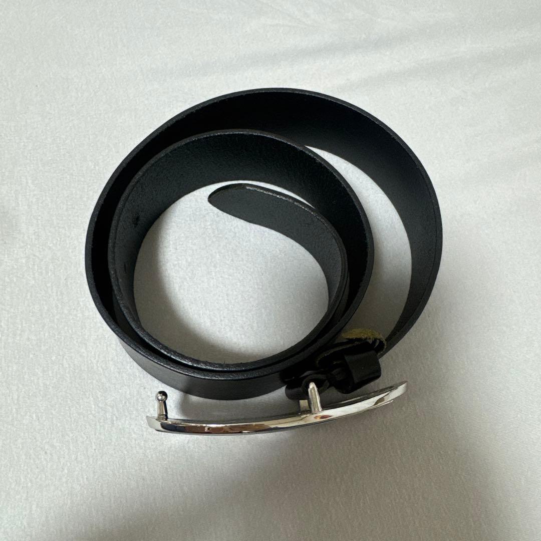 美品！袋付き！値下げ中！DIESEL ブラック レザー ベルト 75/30