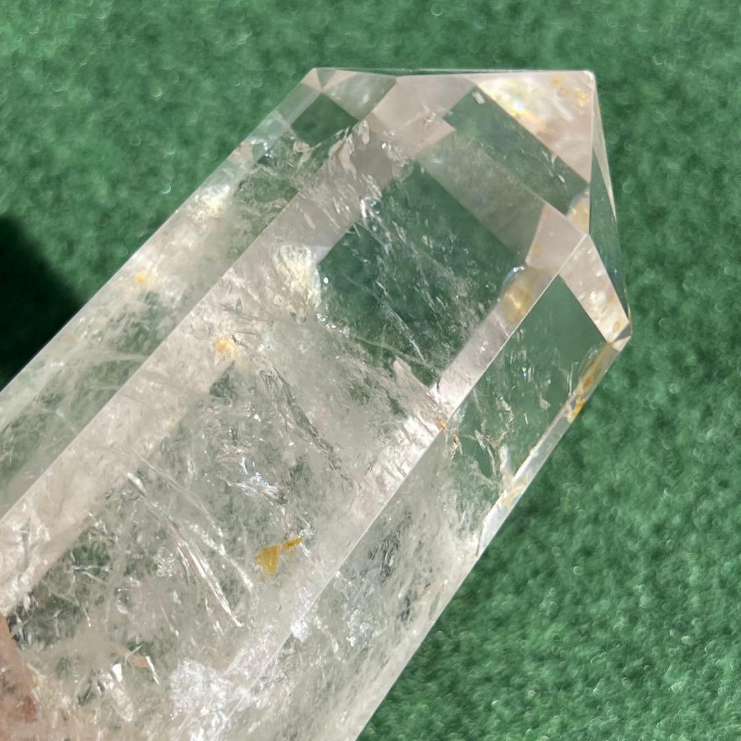 水晶 六角柱 虹入り ポイント 天然石 原石 パワーストーン