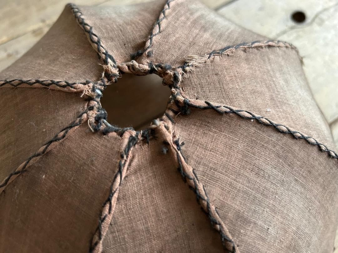 フランスアンティーク　木製スタンド　ランプ　照明　PARIS　ブロカント