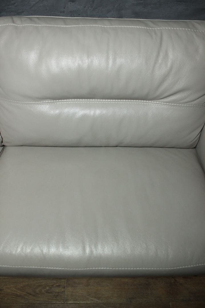 首都圏送無料〜IDC OTSUKA L/S 30万本革3人掛けソファ　オットマン