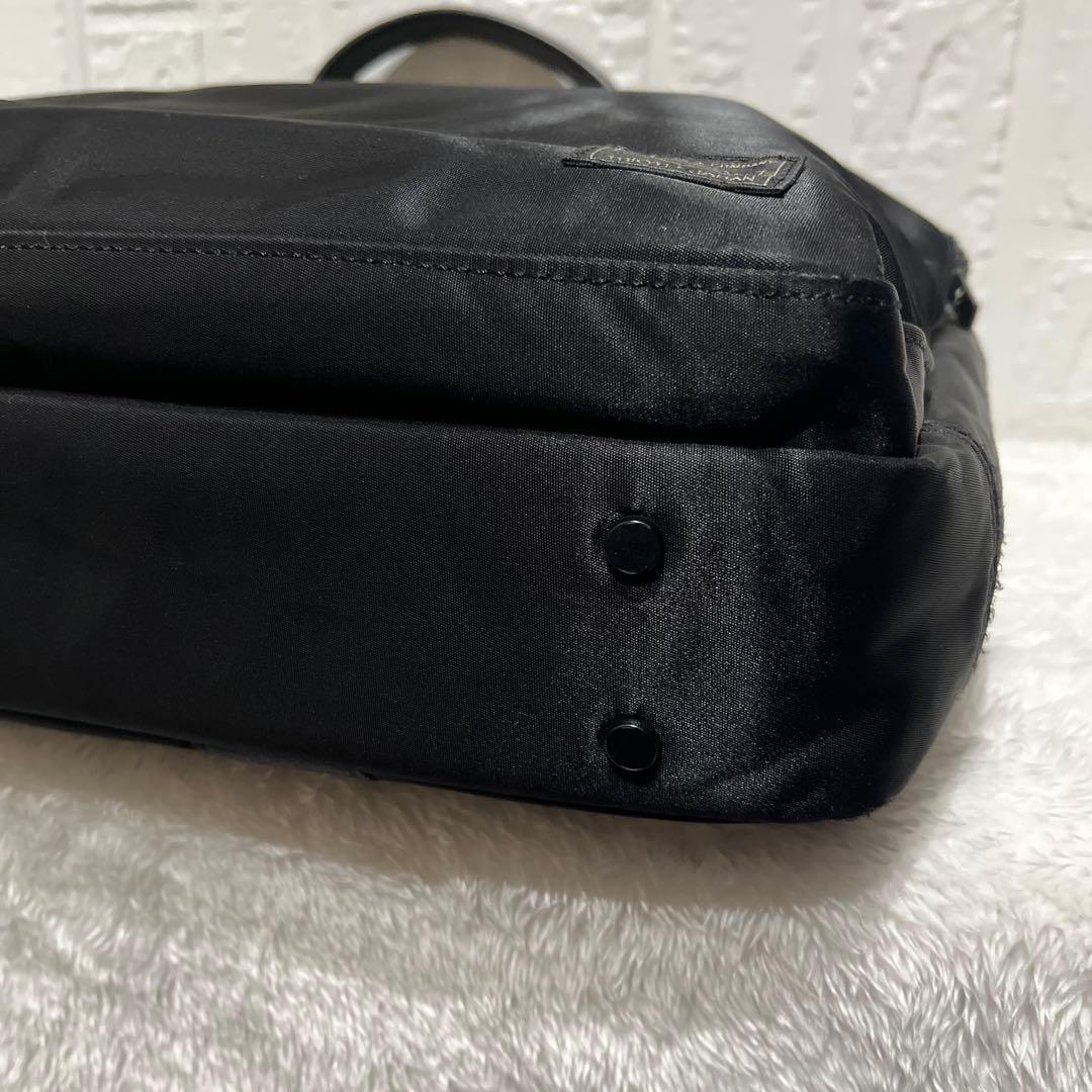 【美品】ポータータイム ビジネスバッグ 2way A4可 ブラック 吉田カバン