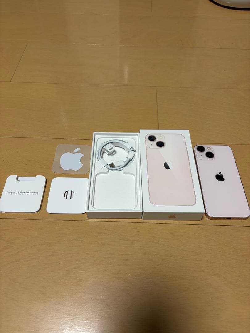 美品　Apple iPhone 13mini ピンク 本体+全ての付属品