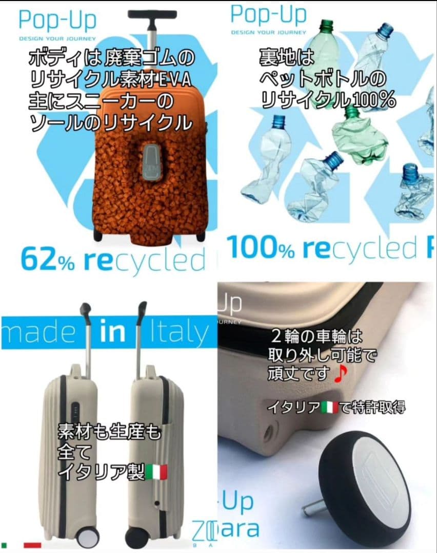 ♦新品♦ キャリーバッグ イタリア製 ブラウン 機内持込OK スーツケース 30