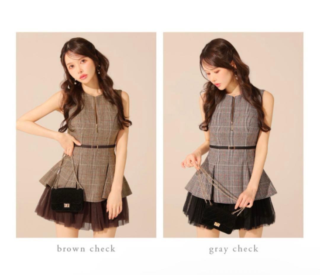 ローブドフルール ミニドレス