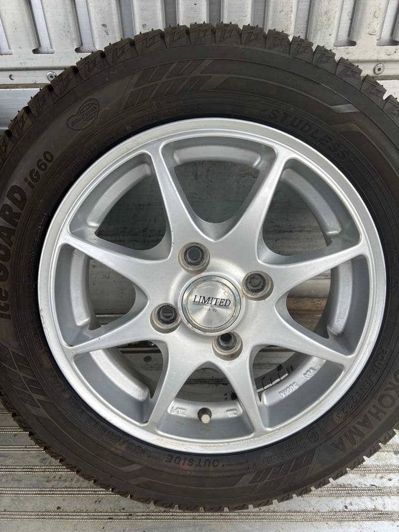 hiroスタッドレス155／65R13 73Qアルミホイールセット深溝