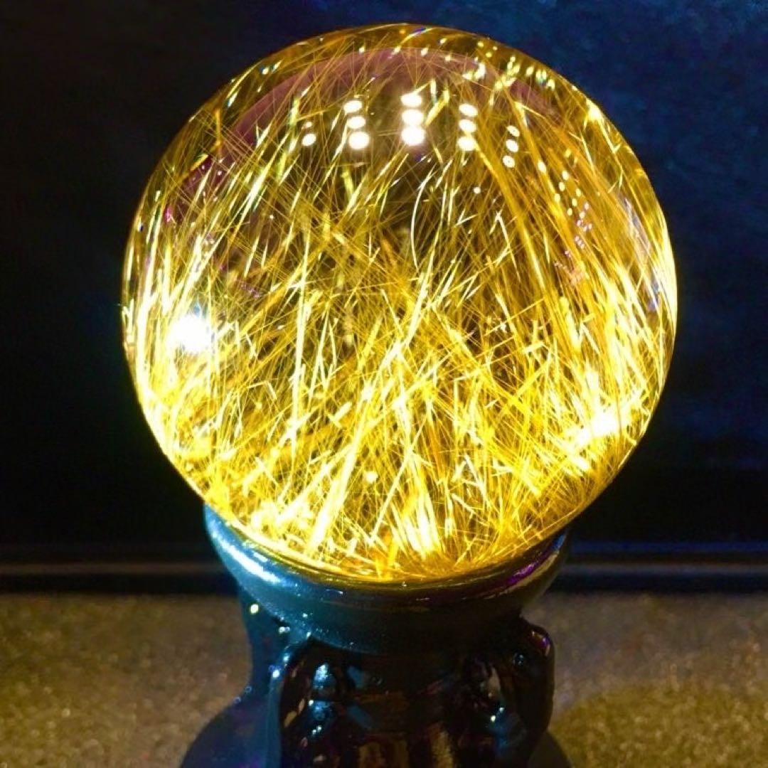 ⭐︎【極上品】タイチンクオーツ 置物 49.6mm