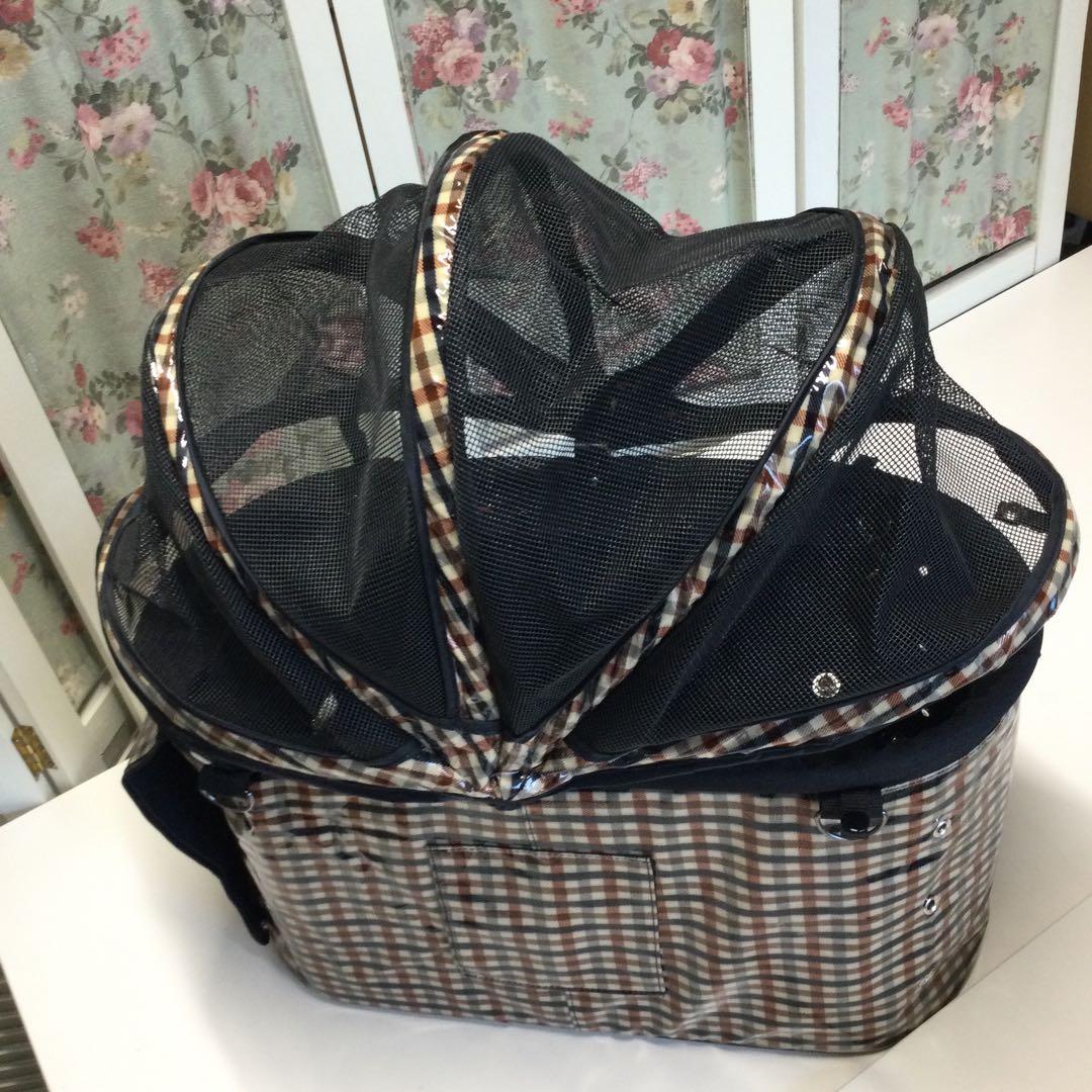天使のカート　ポルテブラウンチェックＬサイズ　バッグ