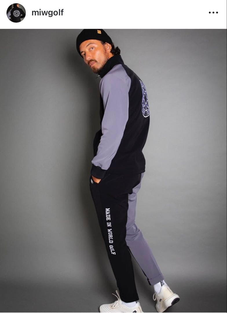 メンズウェア MIW GOLF TRACK JACKET TRACK PANTS black