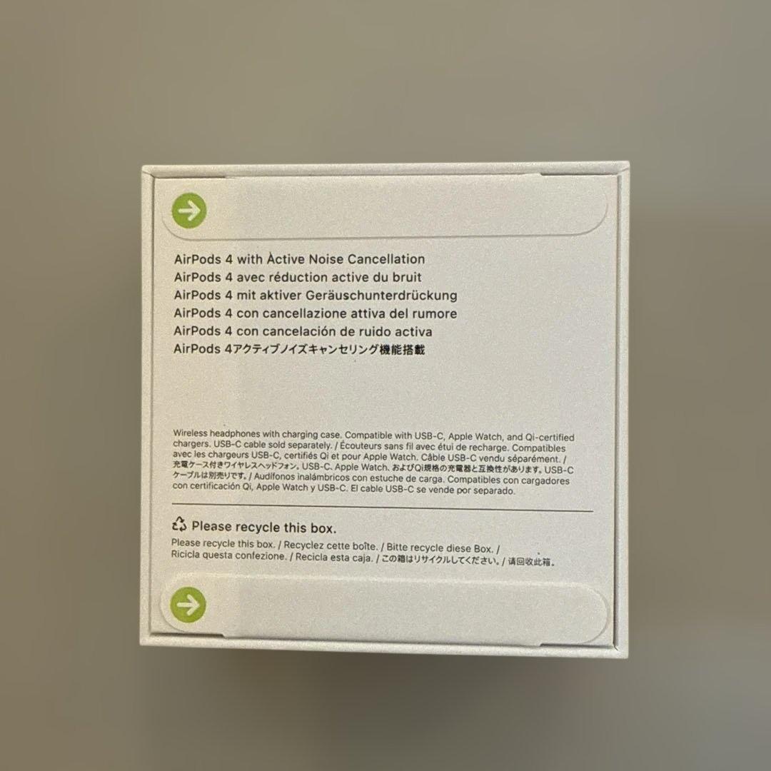 AirPods 4 アクティブノイズキャンセリング本体　新品未使用