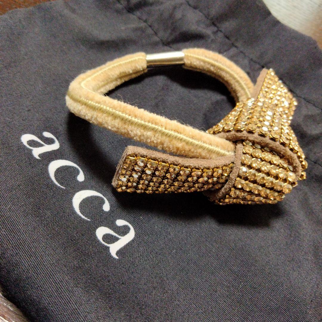 acca アッカ　オードリー　ドレスポニー　ヘアゴム　ライトブラウン