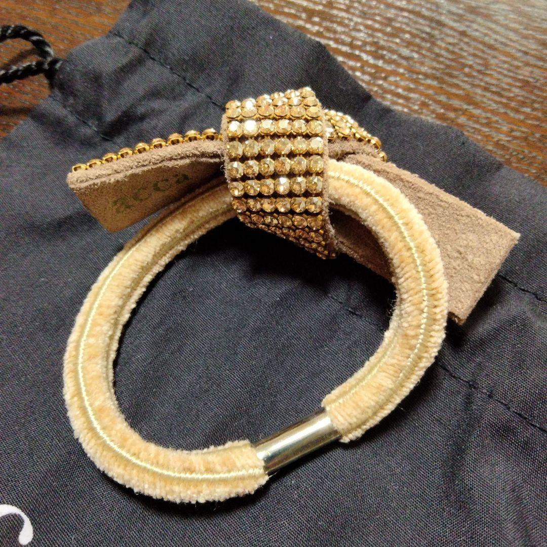 acca アッカ　オードリー　ドレスポニー　ヘアゴム　ライトブラウン