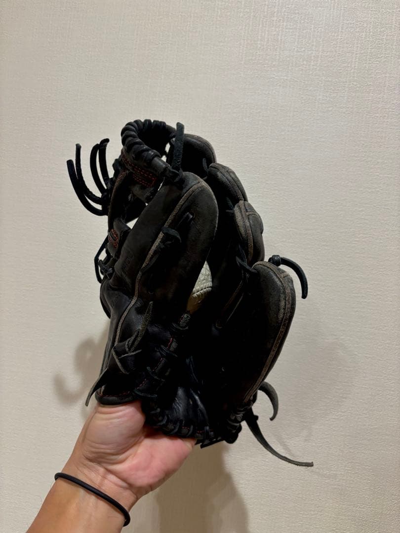 ワールドペガサス 軟式グローブ 少年用 型抜群 即戦力 ブラック 指リング