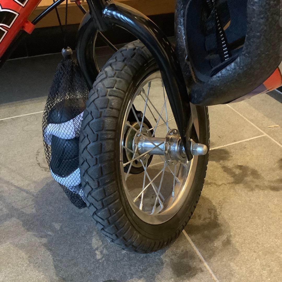 【美品】スパーキー　キックバイク　レッド　SPARKY ヘルメット　腕膝当て付き